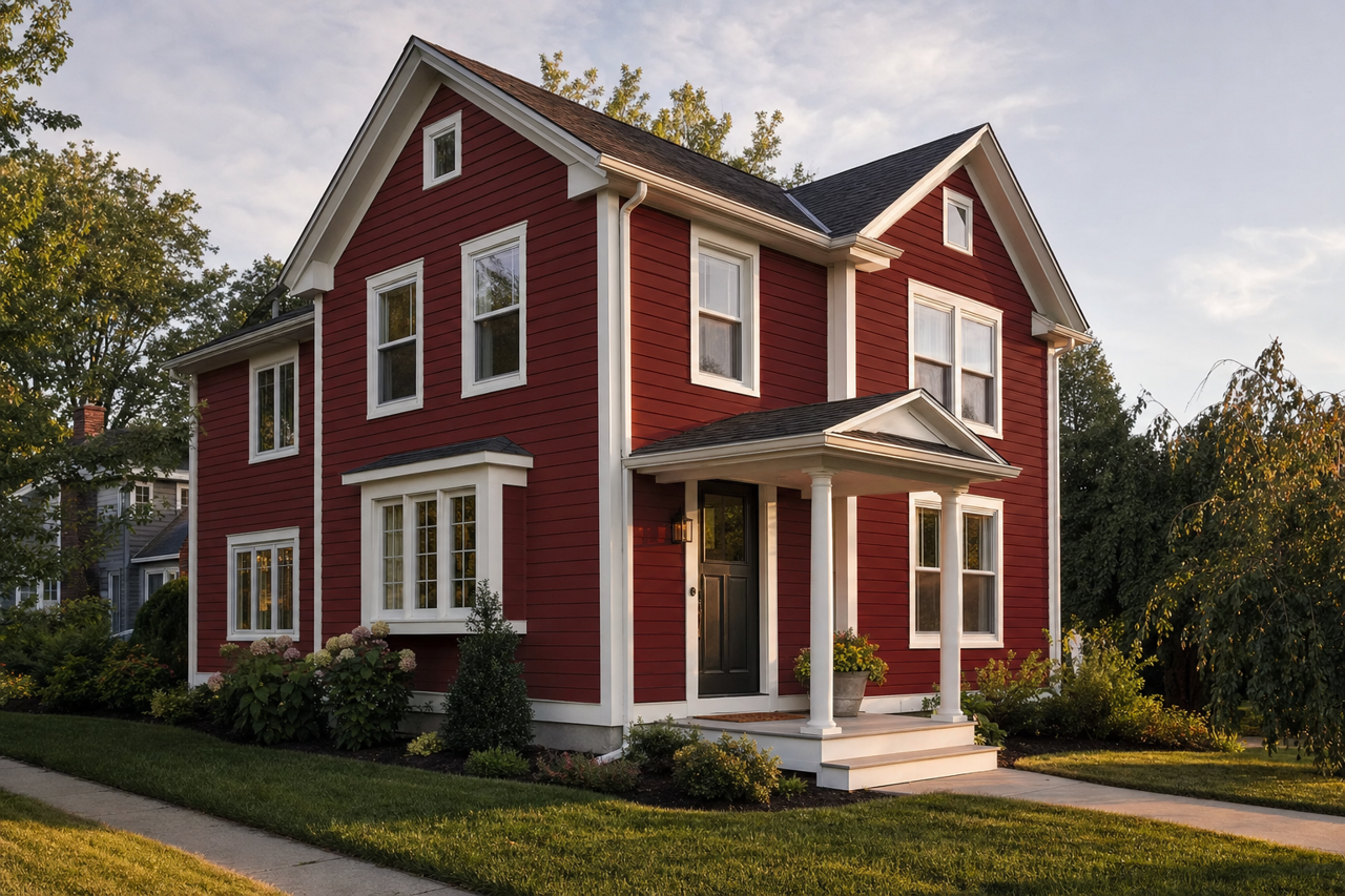 Cottage by Benjamin Moore on exterior