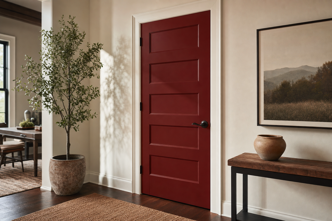 Cottage by Benjamin Moore on interior-doors