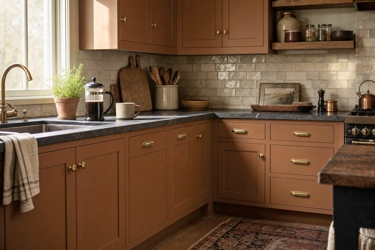 Charleston by Benjamin Moore on cabinets