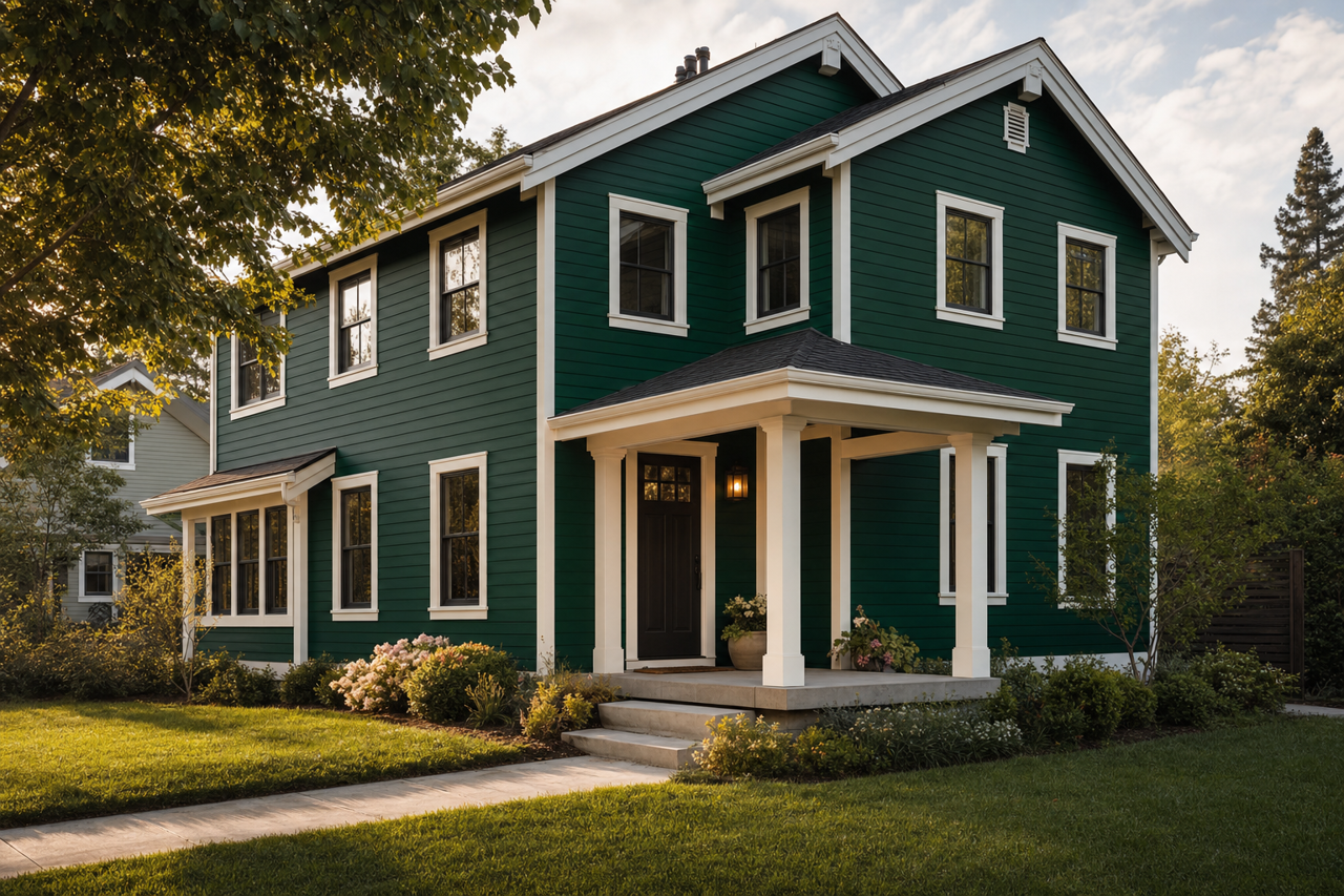 Chrome by Benjamin Moore on exterior