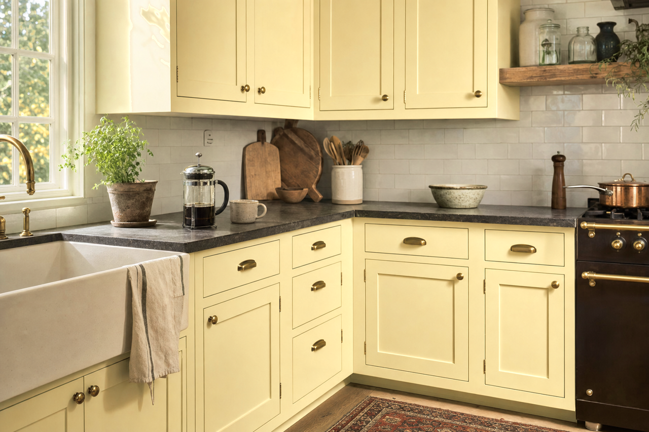Beacon by Benjamin Moore on cabinets