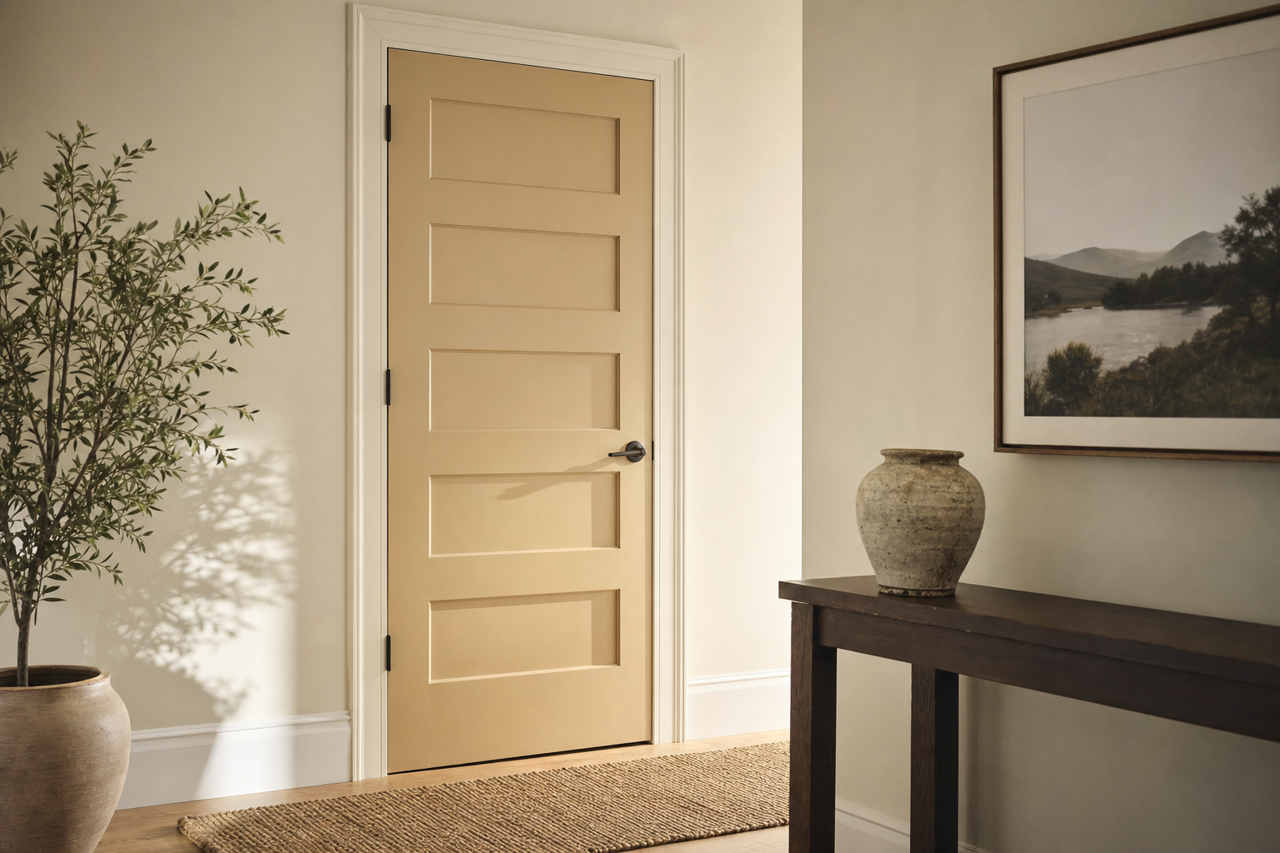 Huntington by Benjamin Moore on interior-doors