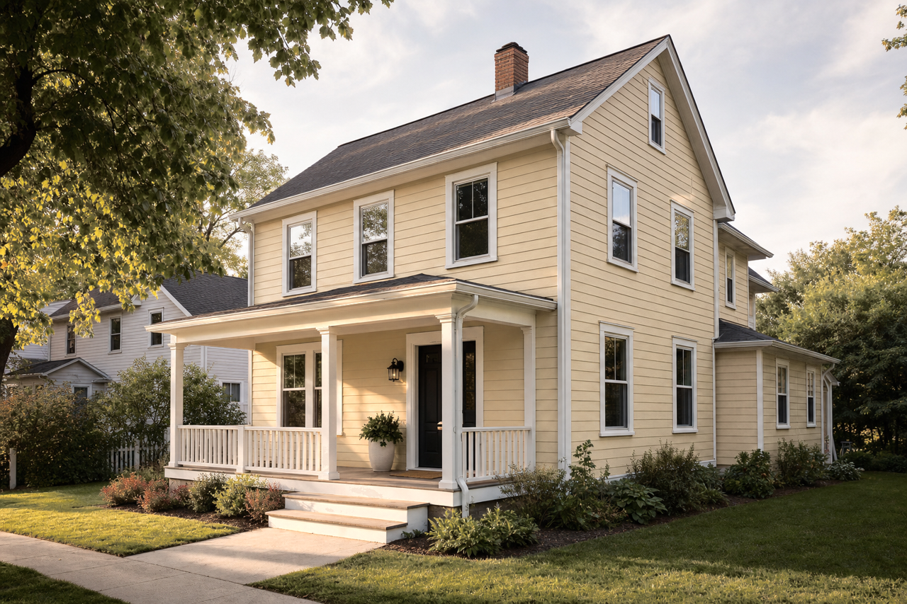 Yorkshire by Benjamin Moore on exterior