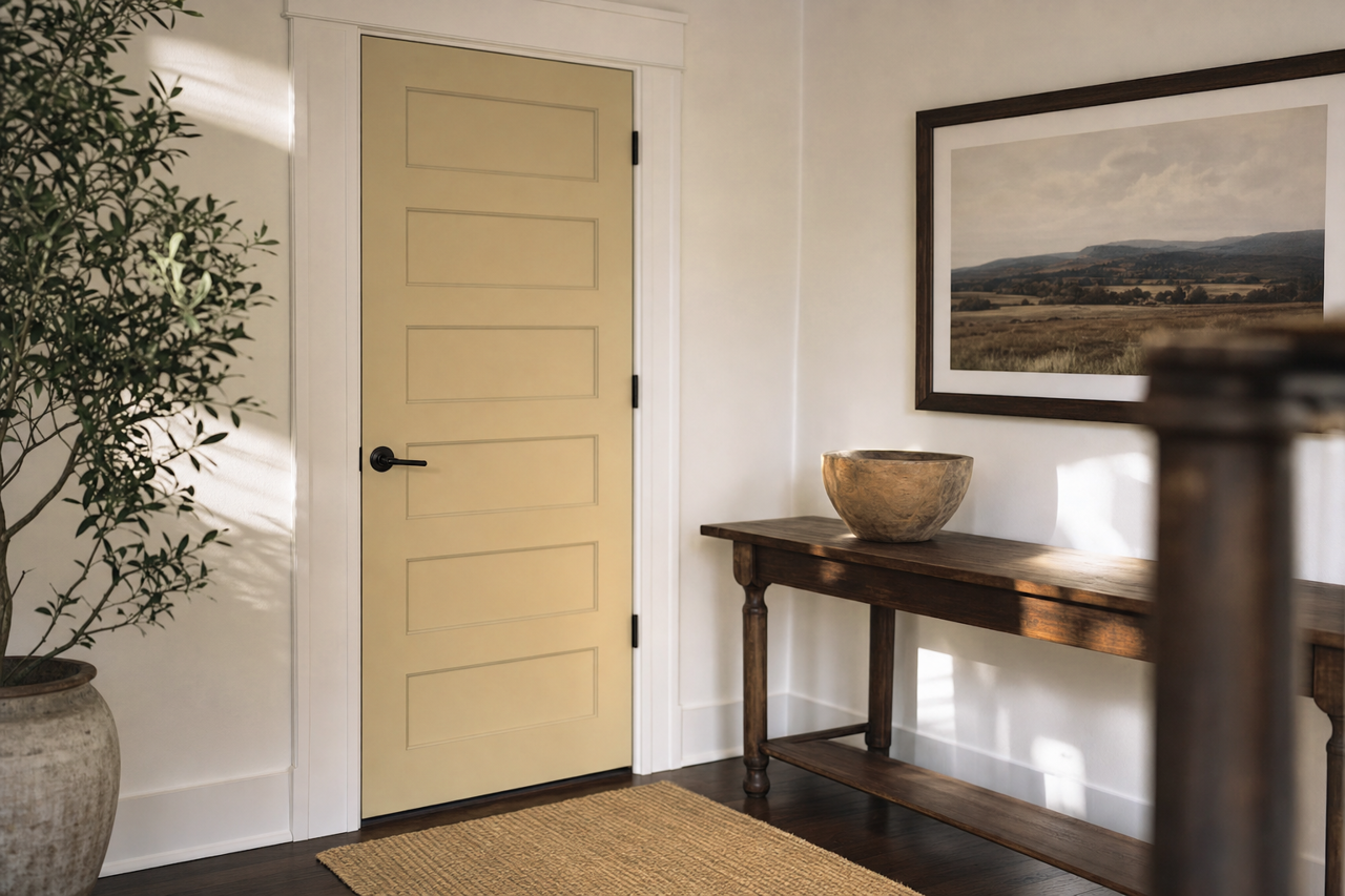 Yorkshire by Benjamin Moore on interior-doors