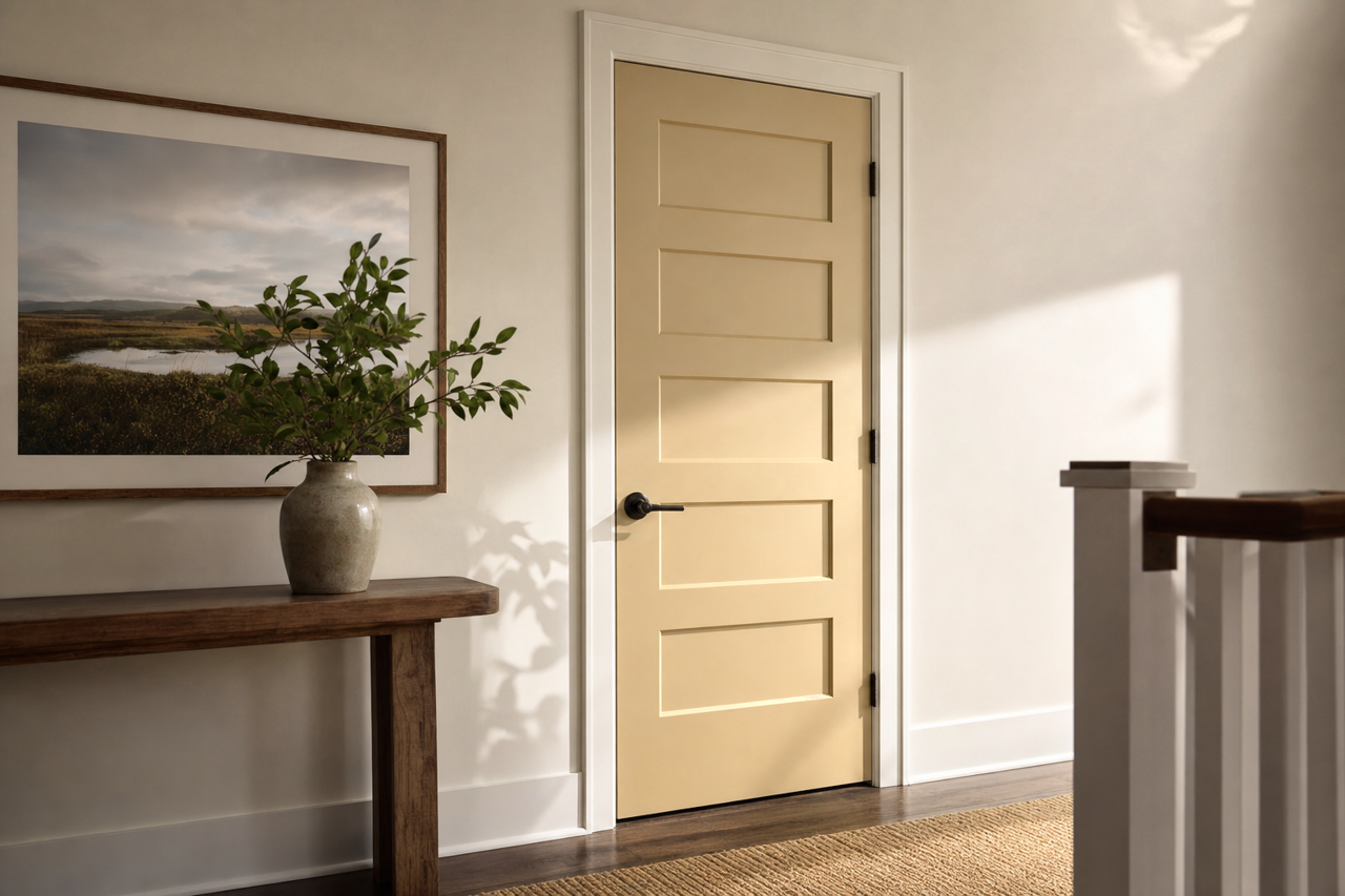 Quincy by Benjamin Moore on interior-doors