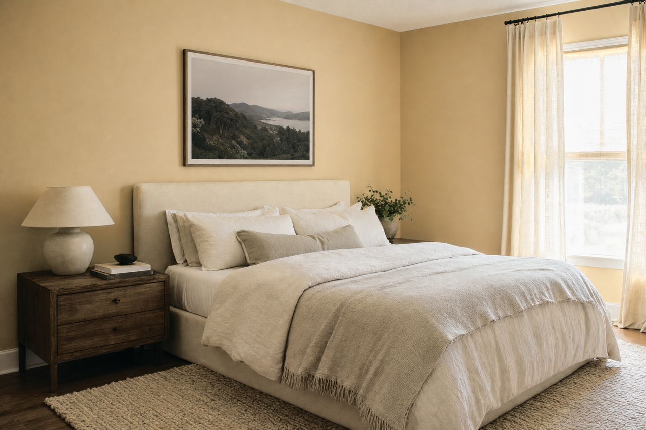 Quincy by Benjamin Moore on interiors
