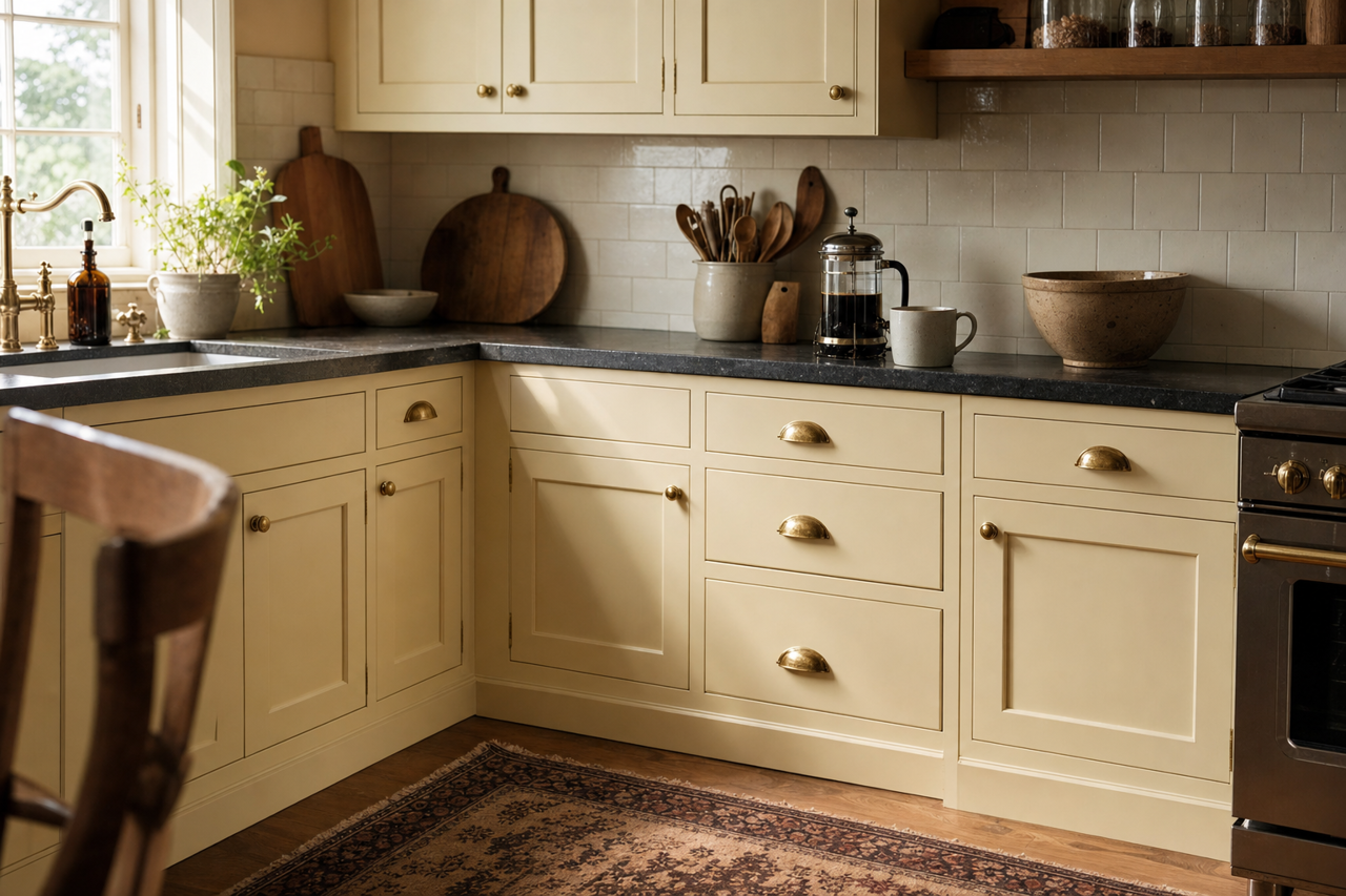 Monterey by Benjamin Moore on cabinets