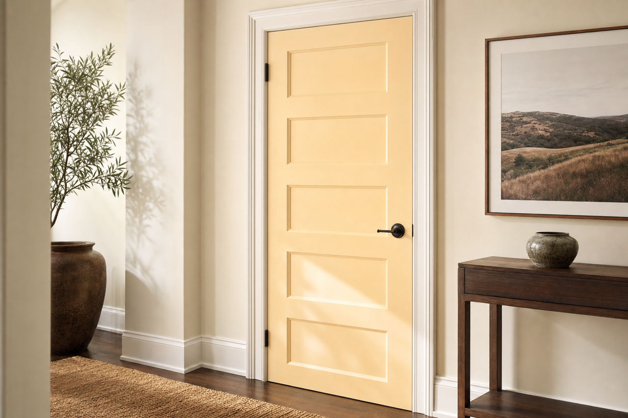 Hepplewhite by Benjamin Moore on interior-doors