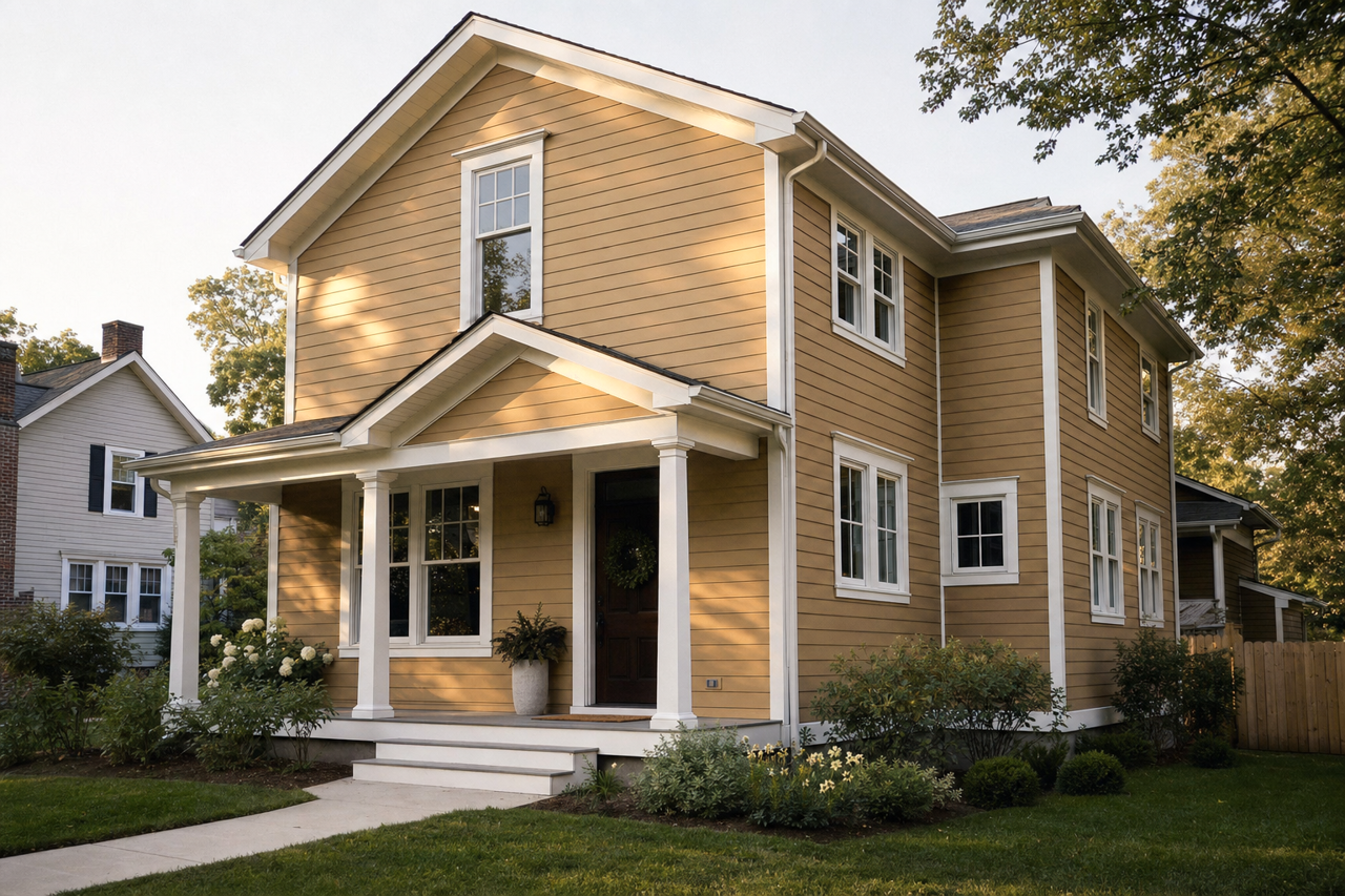 Mystic by Benjamin Moore on exterior