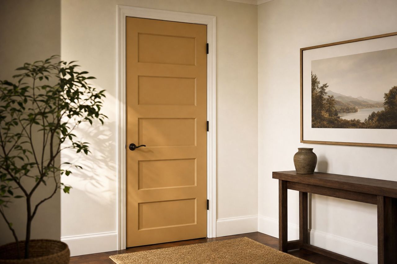 Mystic by Benjamin Moore on interior-doors
