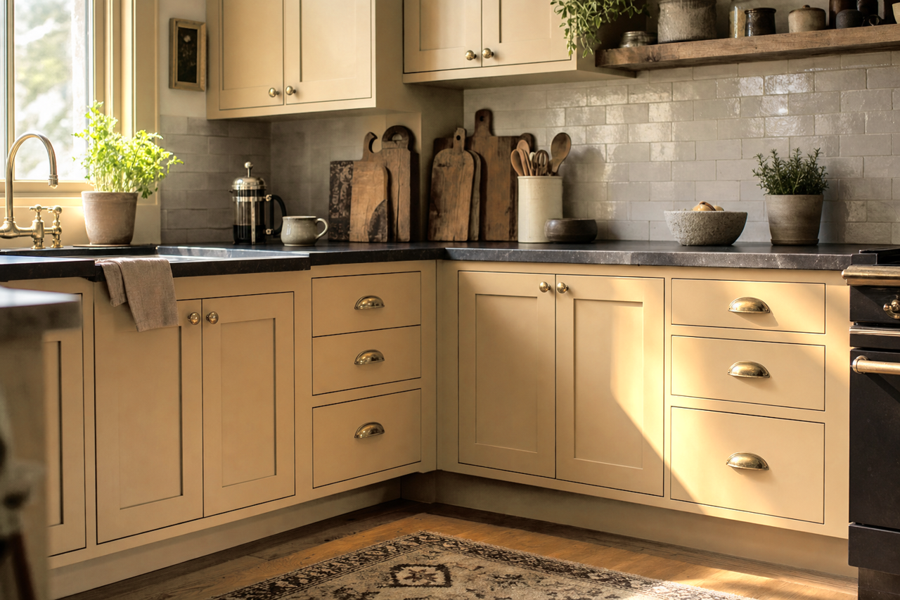 Decatur by Benjamin Moore on cabinets