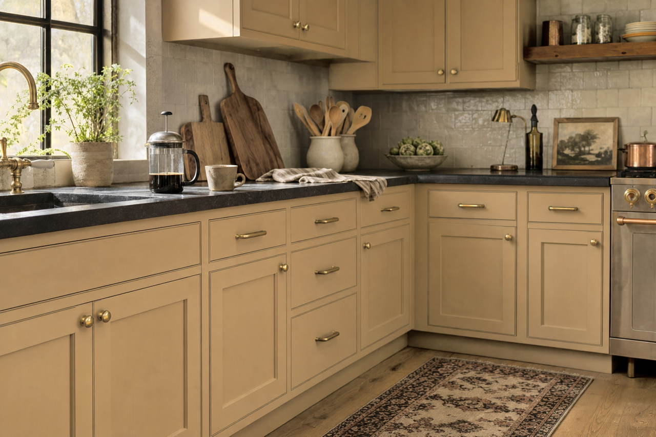 Tyler by Benjamin Moore on cabinets