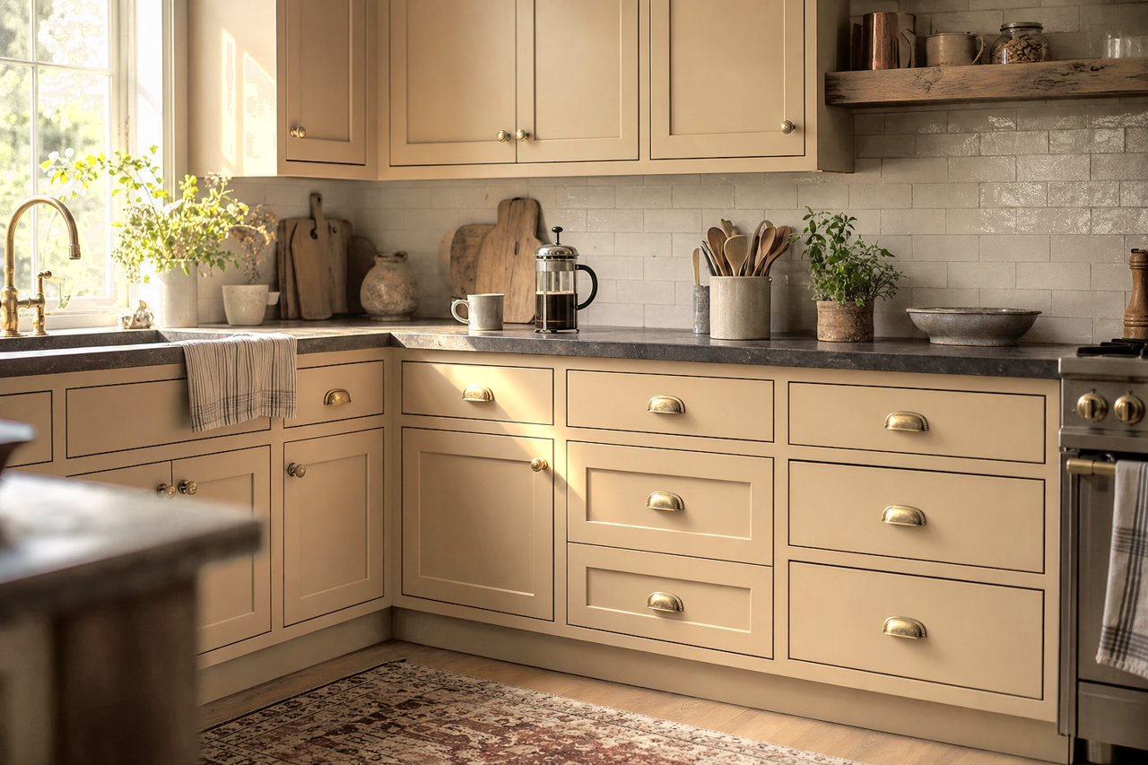 Lenox by Benjamin Moore on cabinets