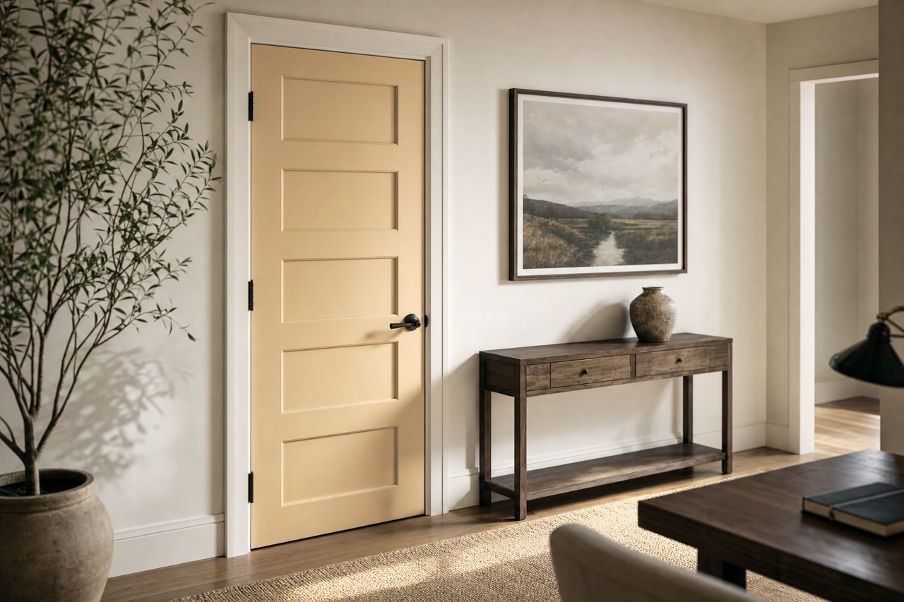 Lenox by Benjamin Moore on interior-doors