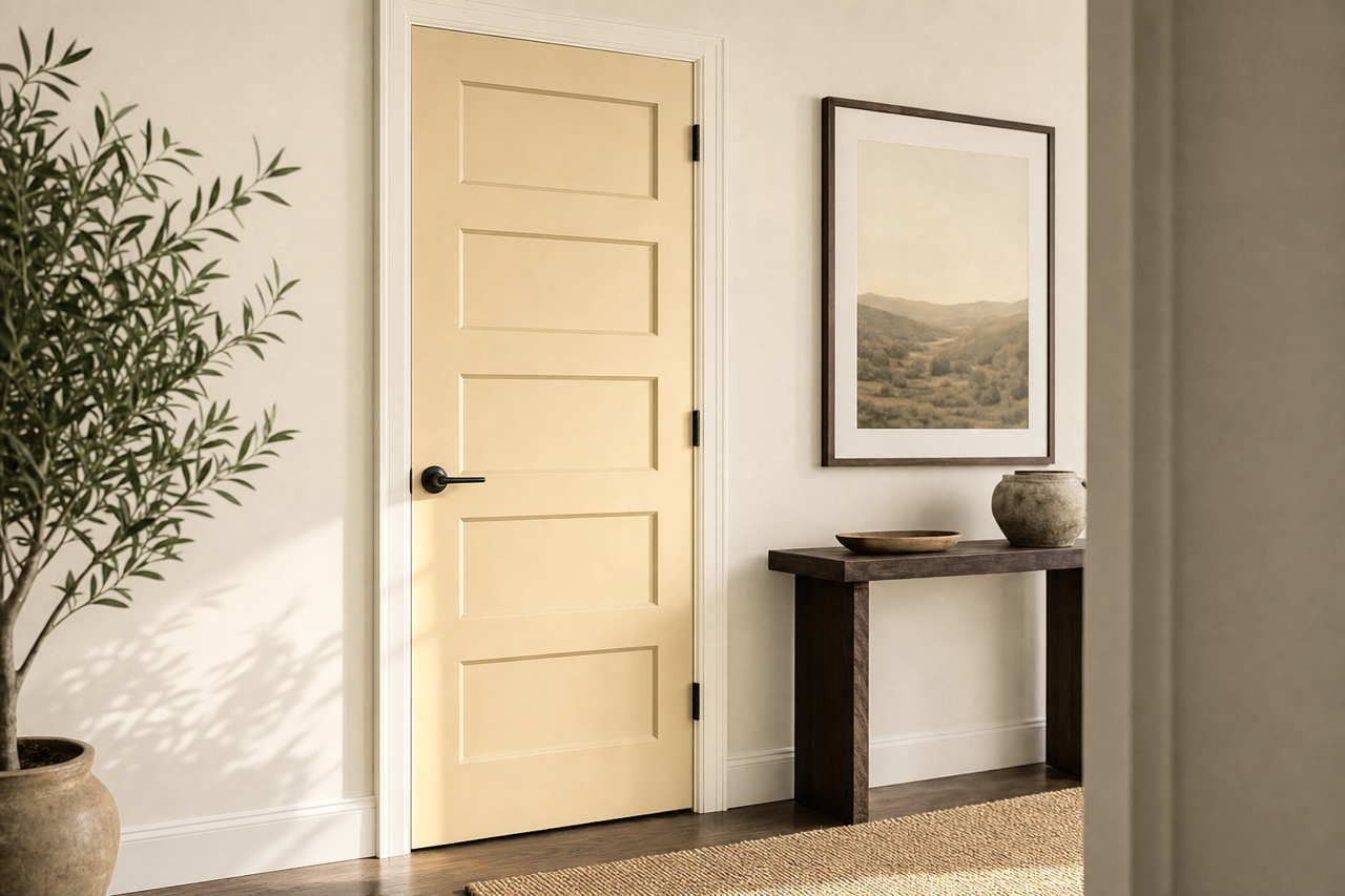 Shaker by Benjamin Moore on interior-doors