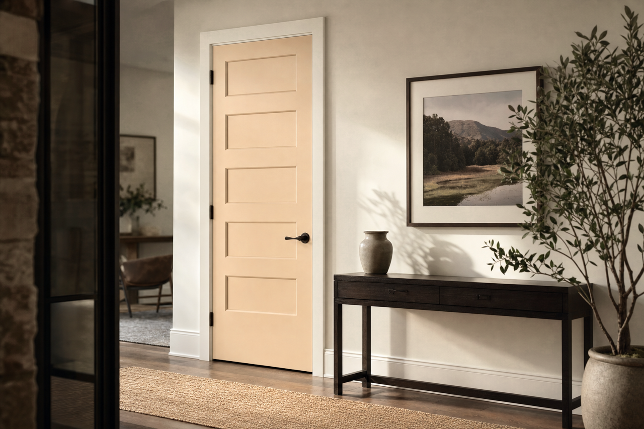 Bradstreet by Benjamin Moore on interior-doors