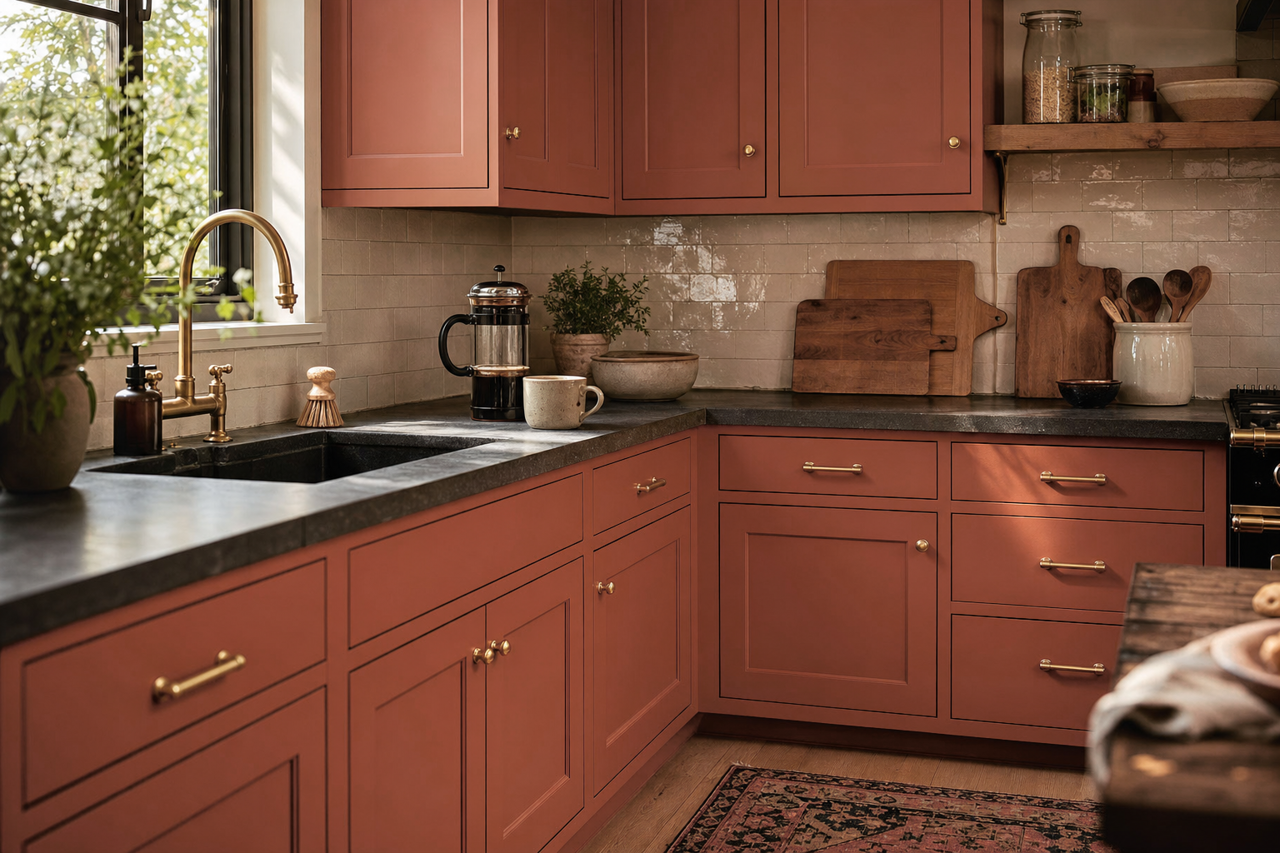 Georgian by Benjamin Moore on cabinets