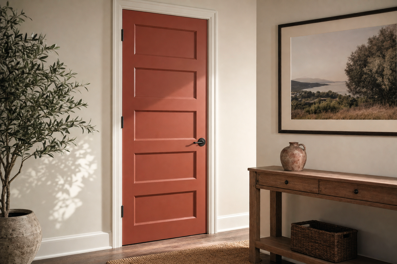 Georgian by Benjamin Moore on interior-doors