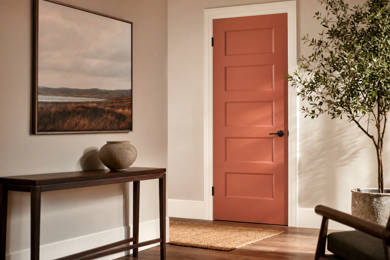 Audubon by Benjamin Moore on interior-doors