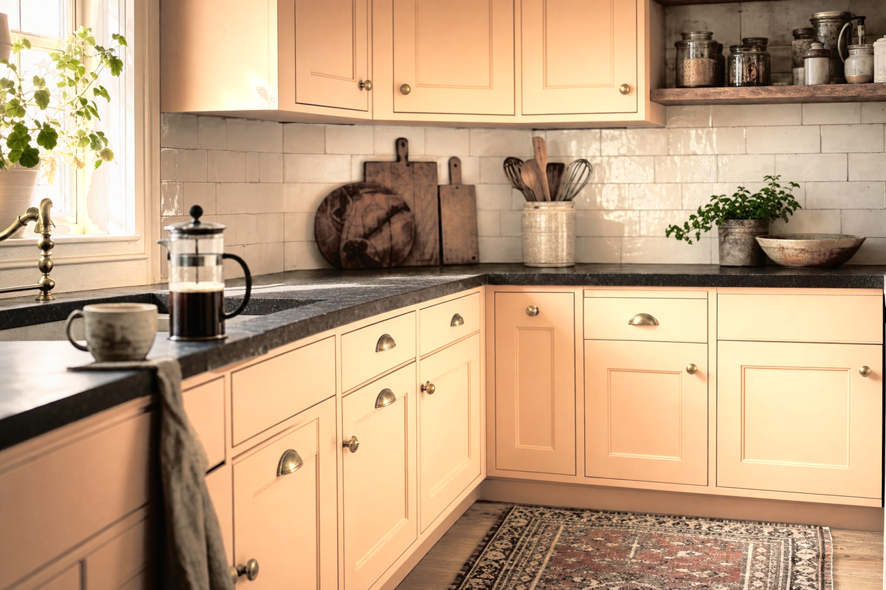 Hathaway by Benjamin Moore on cabinets