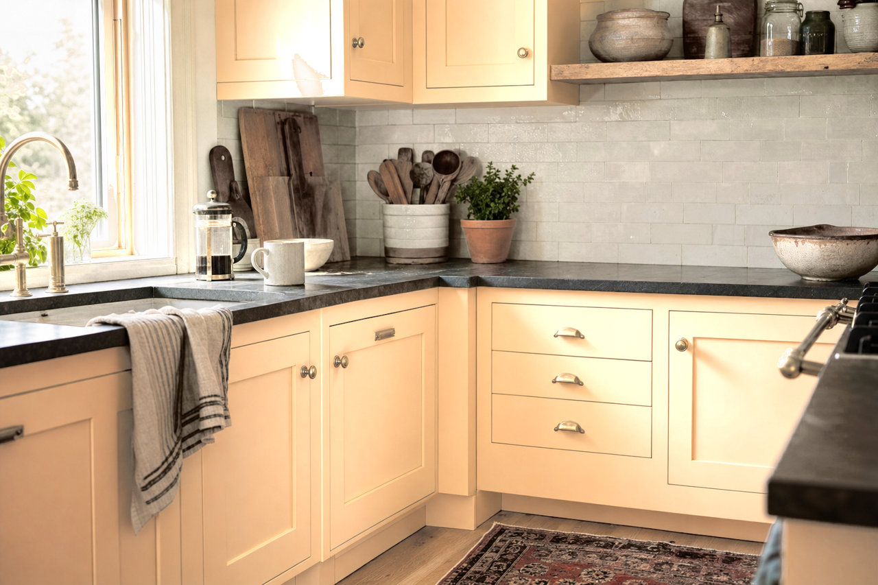 Jumel by Benjamin Moore on cabinets
