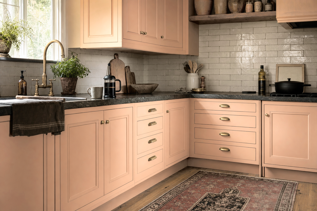 Winthrop by Benjamin Moore on cabinets