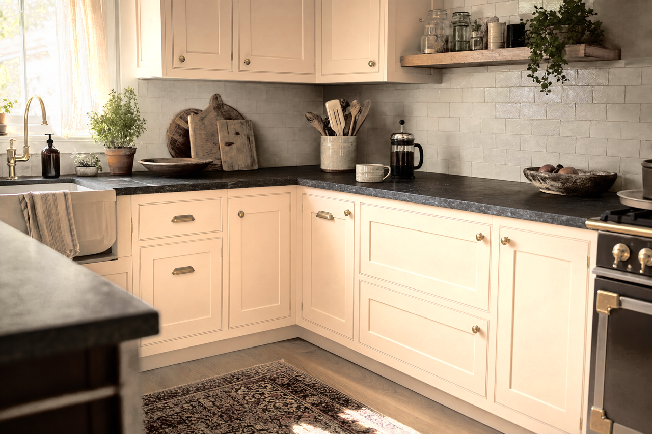 Sheraton by Benjamin Moore on cabinets