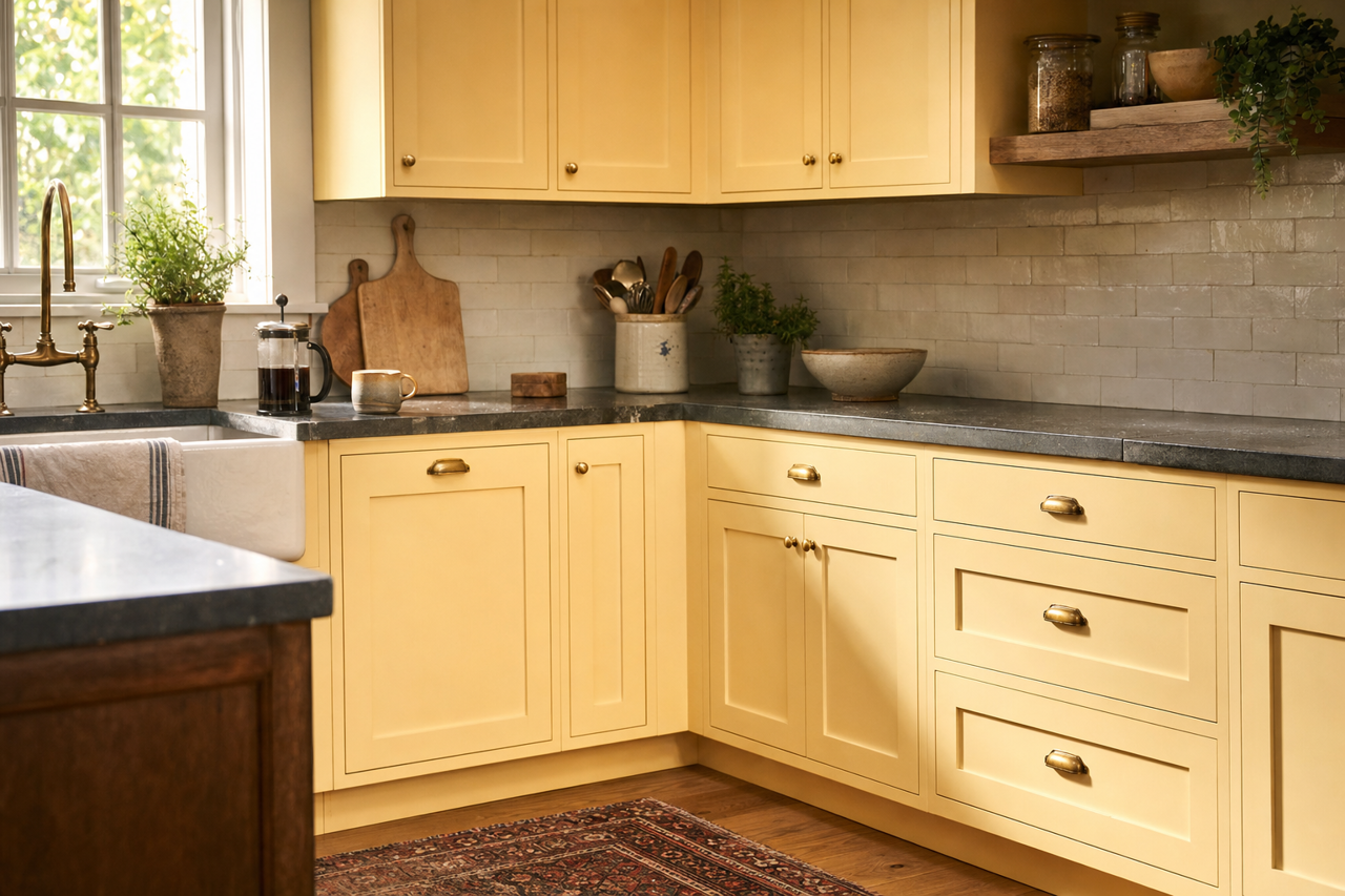 Windham by Benjamin Moore on cabinets
