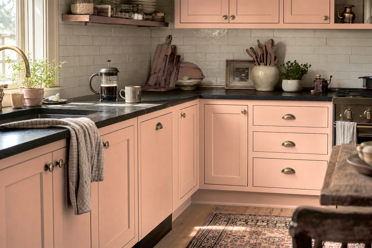 Monticello by Benjamin Moore on cabinets