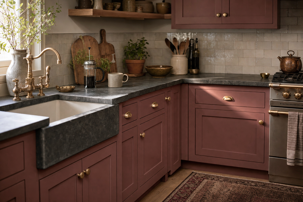 Hodley by Benjamin Moore on cabinets