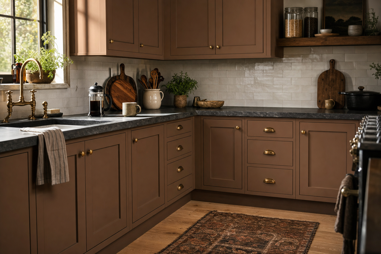 Clinton by Benjamin Moore on cabinets