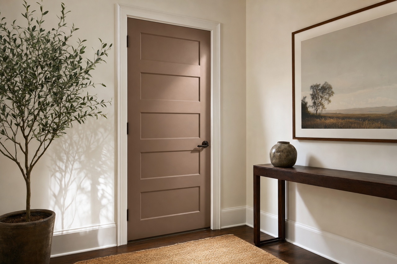 Clinton by Benjamin Moore on interior-doors
