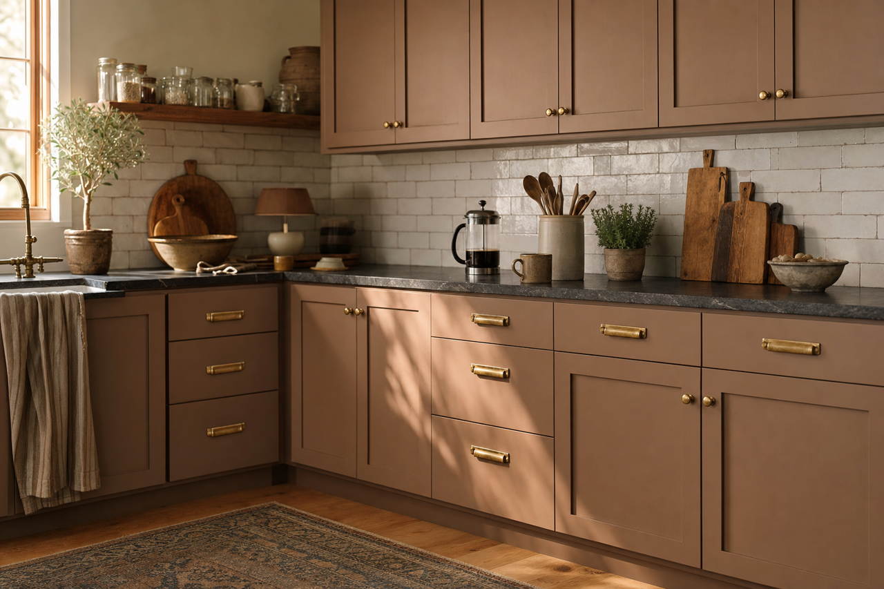 Whitall by Benjamin Moore on cabinets