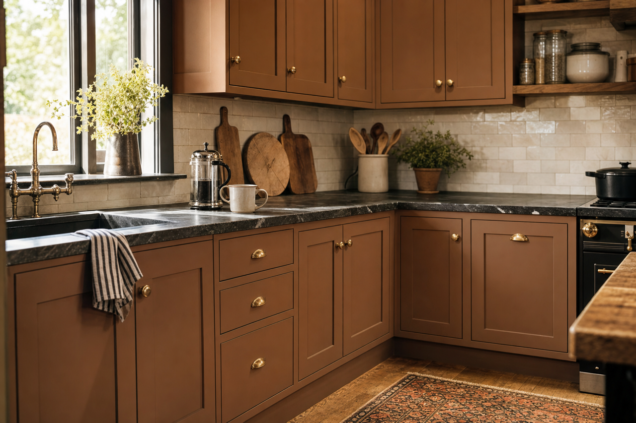 Van by Benjamin Moore on cabinets