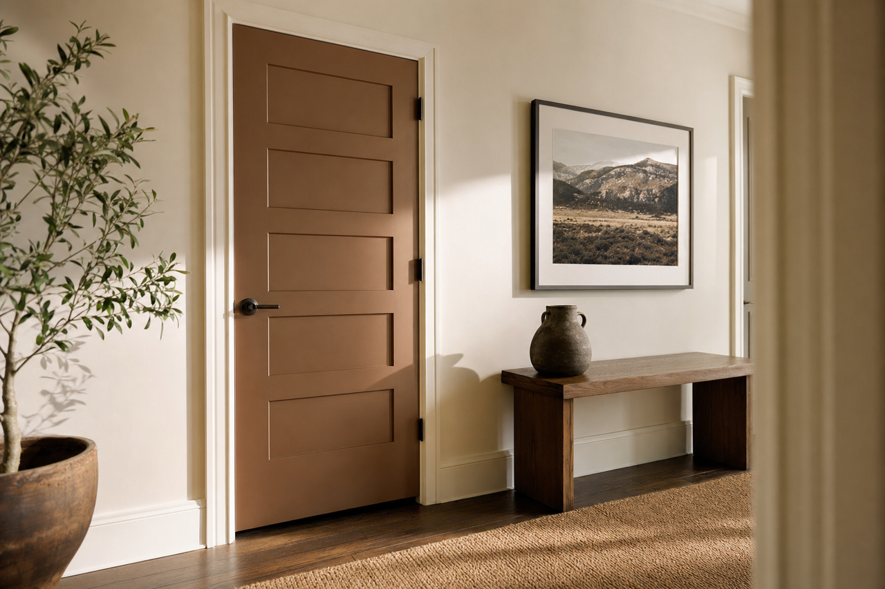 Van by Benjamin Moore on interior-doors