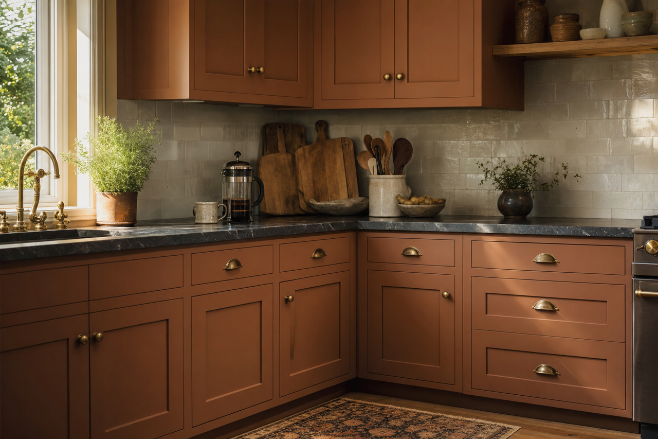 Hasbrouck by Benjamin Moore on cabinets