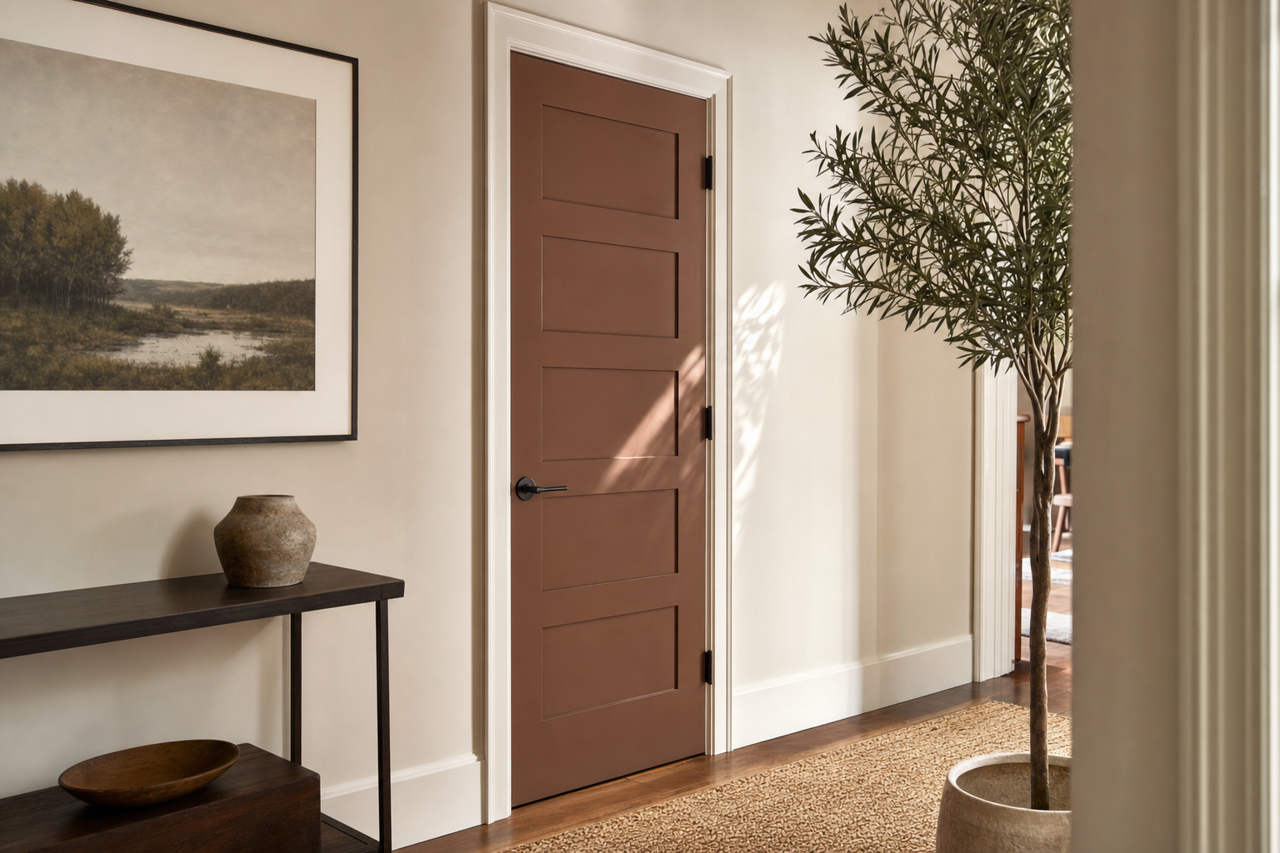 Hasbrouck by Benjamin Moore on interior-doors