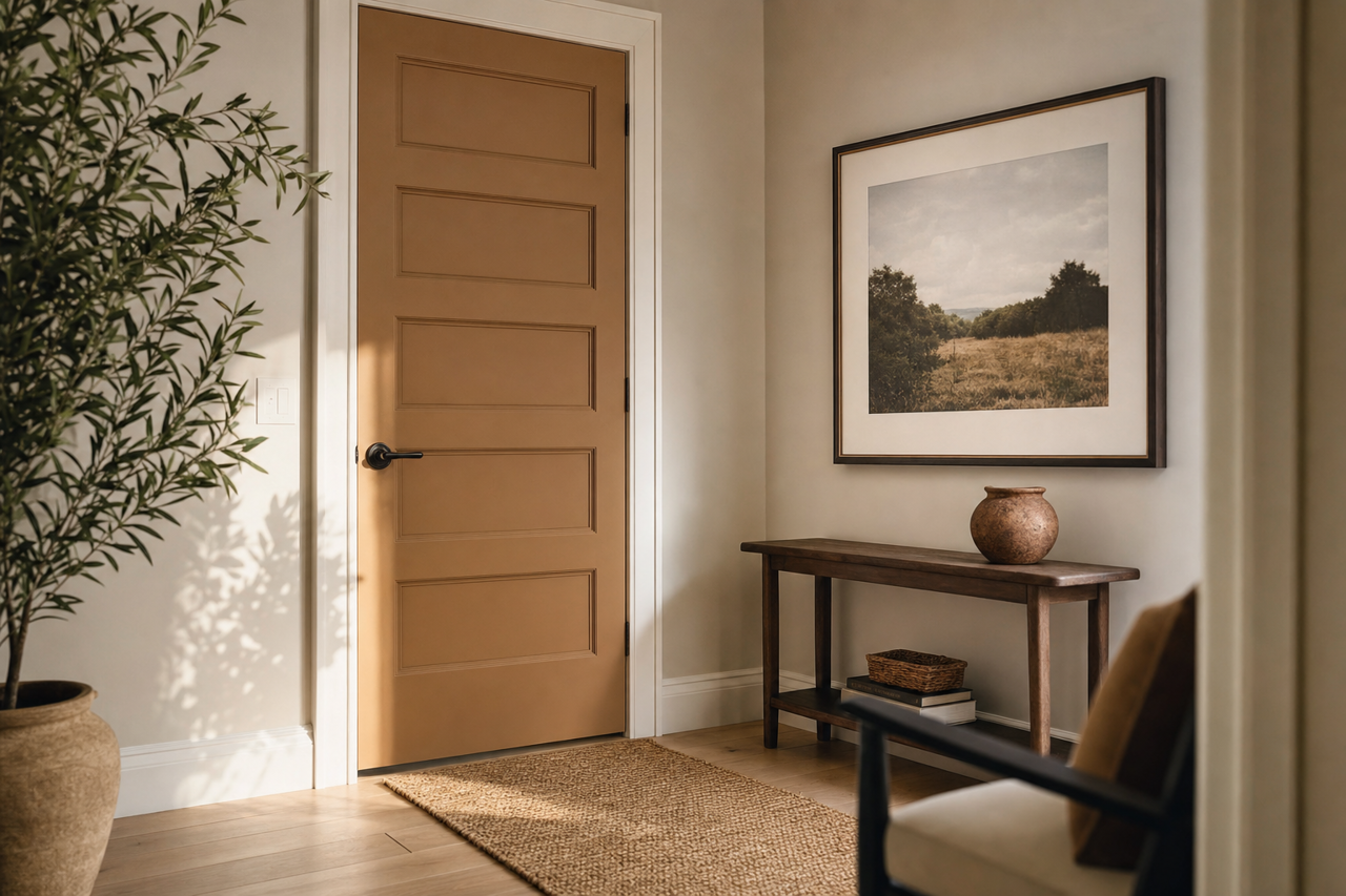Valley by Benjamin Moore on interior-doors
