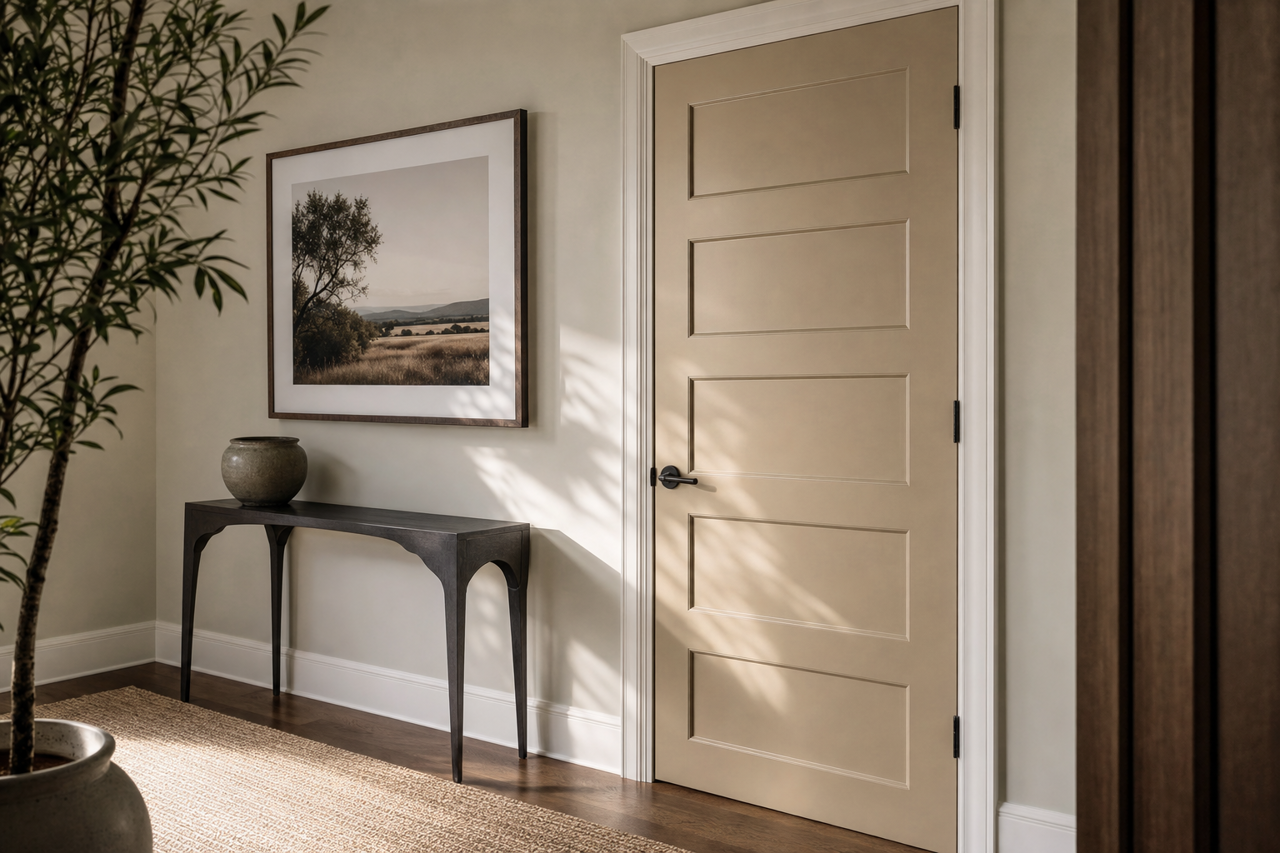 Alexandria by Benjamin Moore on interior-doors