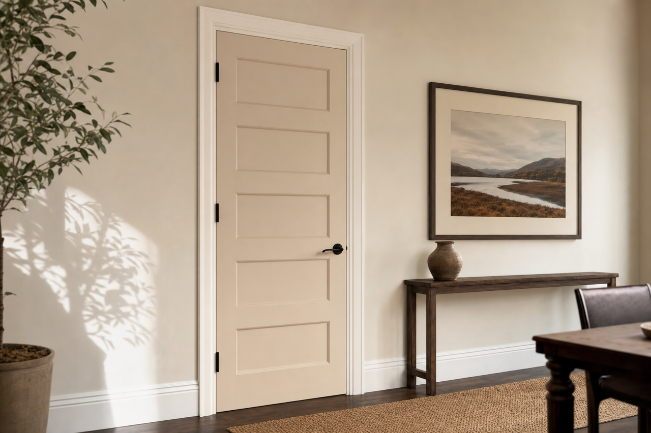 Litchfield by Benjamin Moore on interior-doors