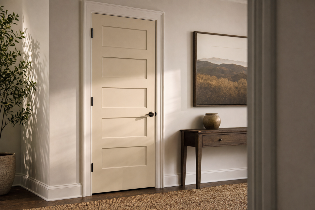 Grant by Benjamin Moore on interior-doors