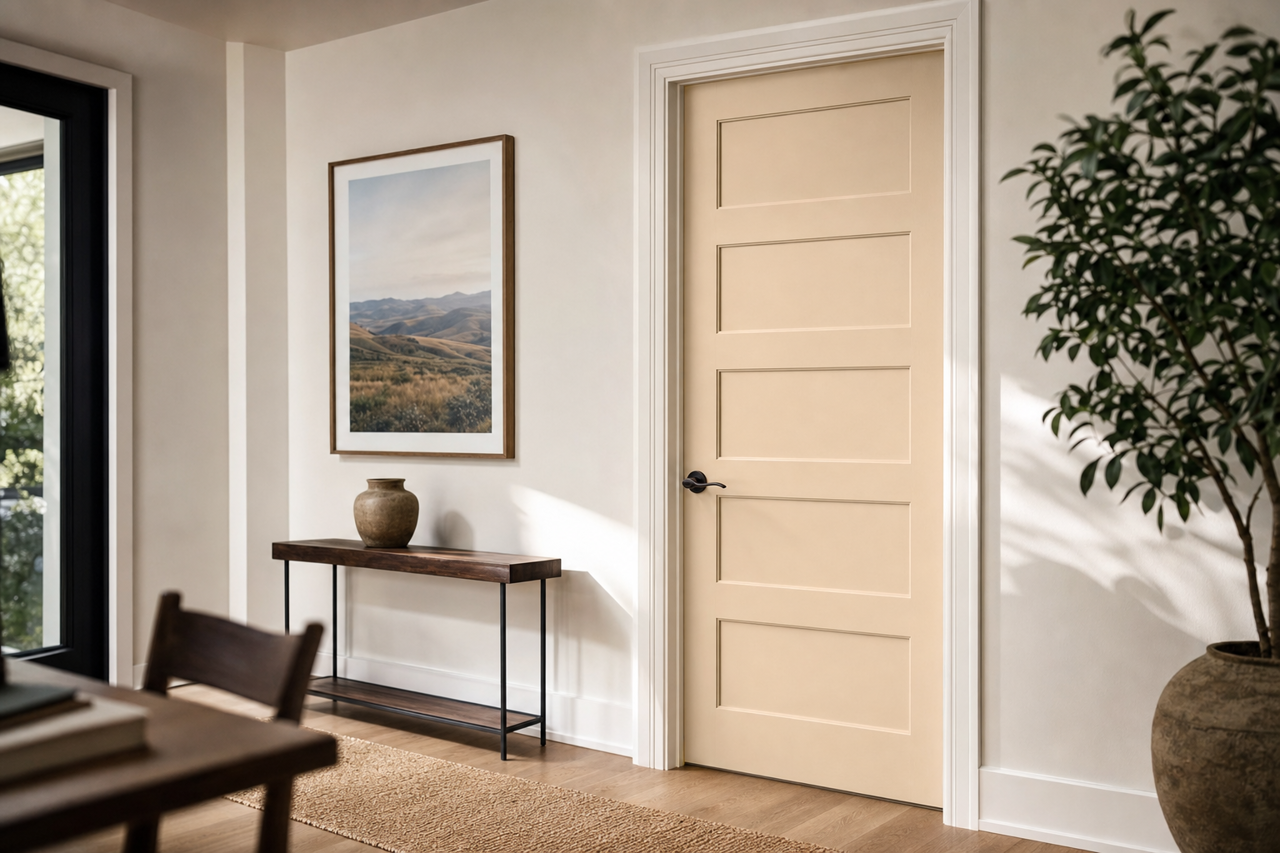 Elmira by Benjamin Moore on interior-doors