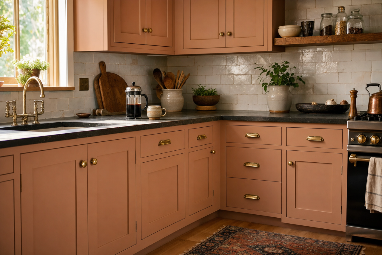 Kingsport by Benjamin Moore on cabinets