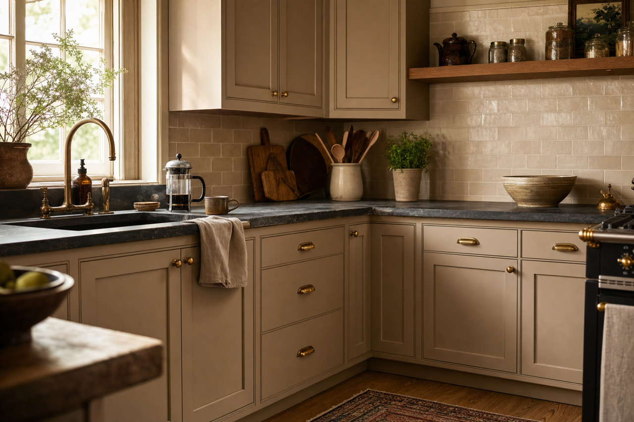 Ashley by Benjamin Moore on cabinets
