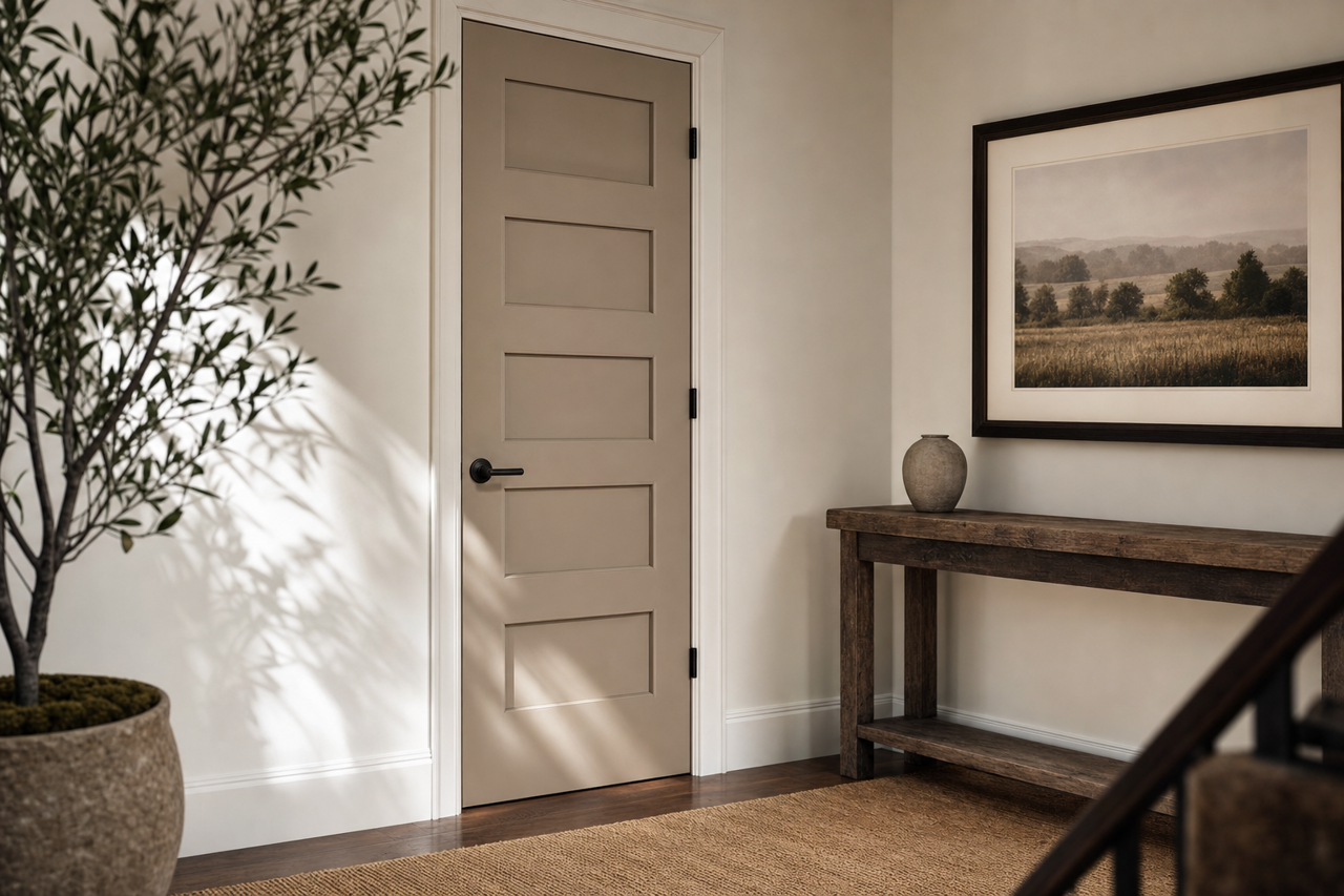 Ashley by Benjamin Moore on interior-doors