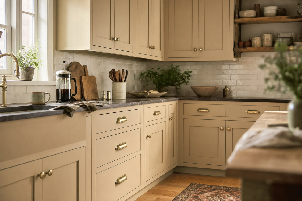Northampton by Benjamin Moore on cabinets