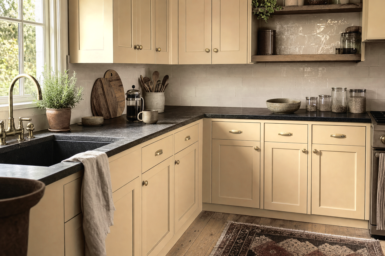 Wheeling by Benjamin Moore on cabinets