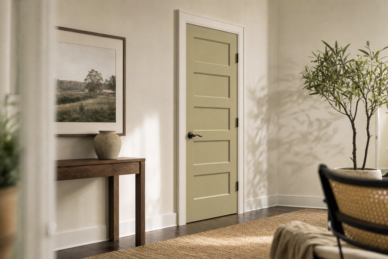 Old by Benjamin Moore on interior-doors
