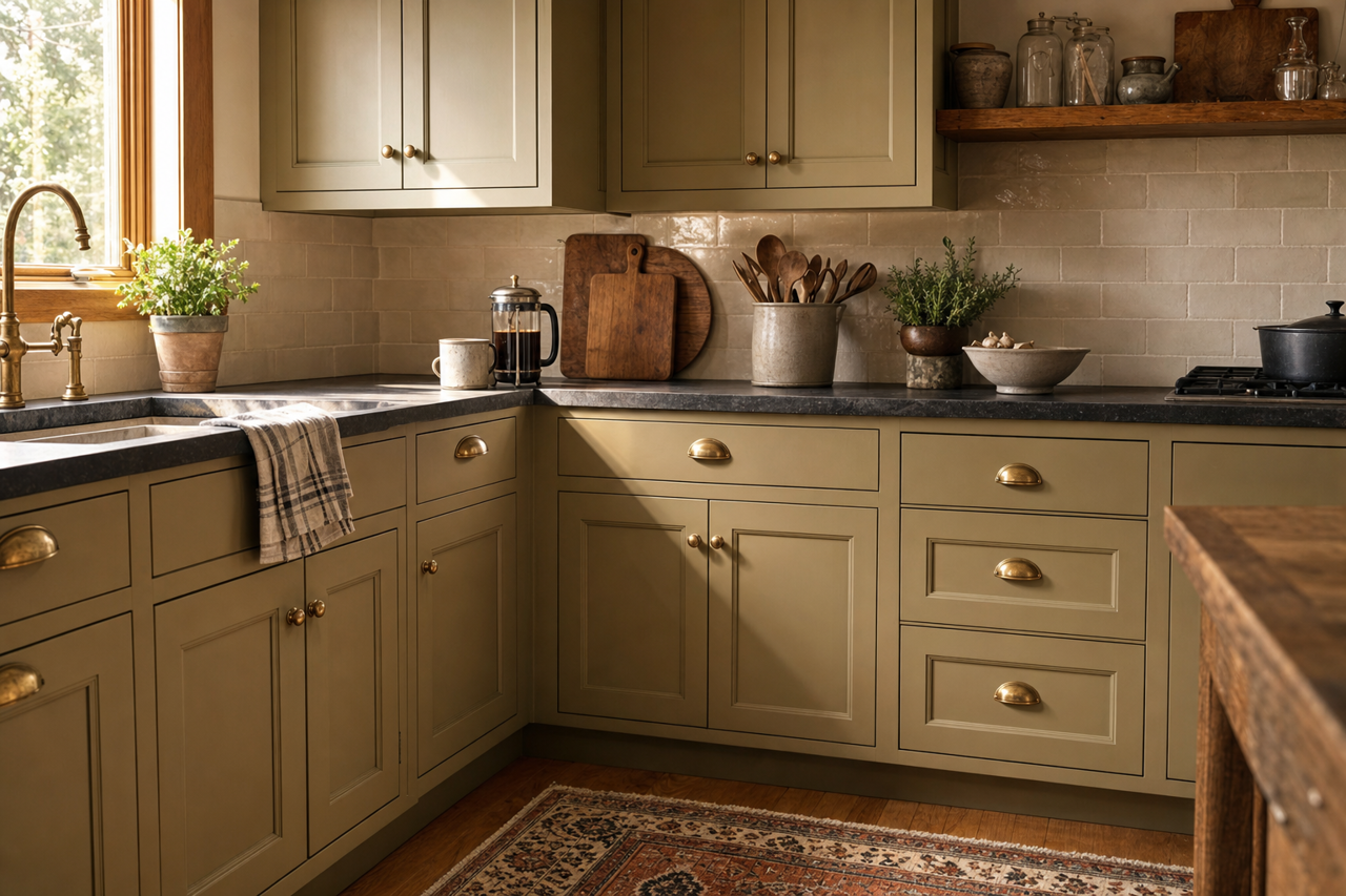 Hancock by Benjamin Moore on cabinets