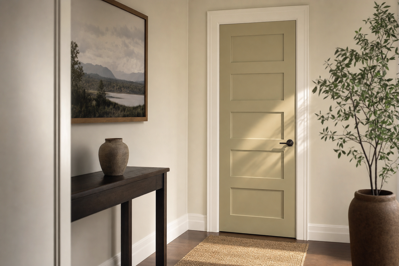 Providence by Benjamin Moore on interior-doors